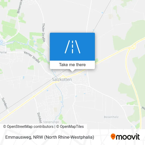 Emmausweg map