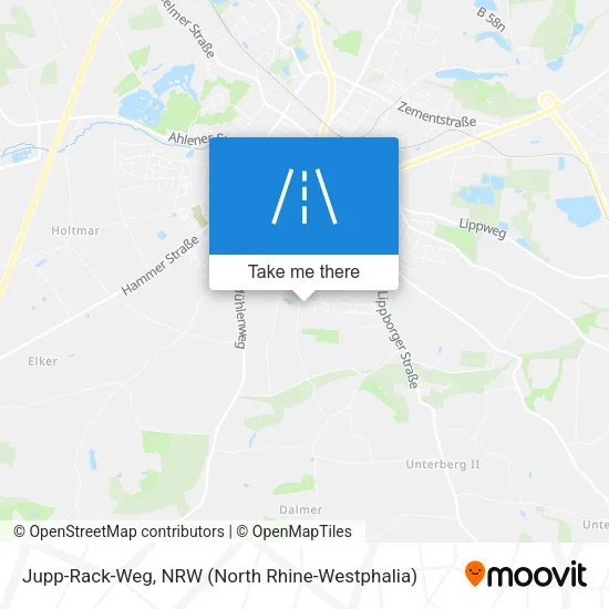 Карта Jupp-Rack-Weg