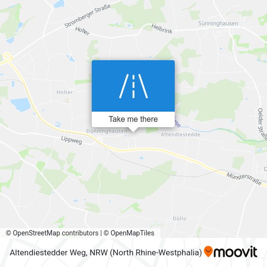 Altendiestedder Weg map