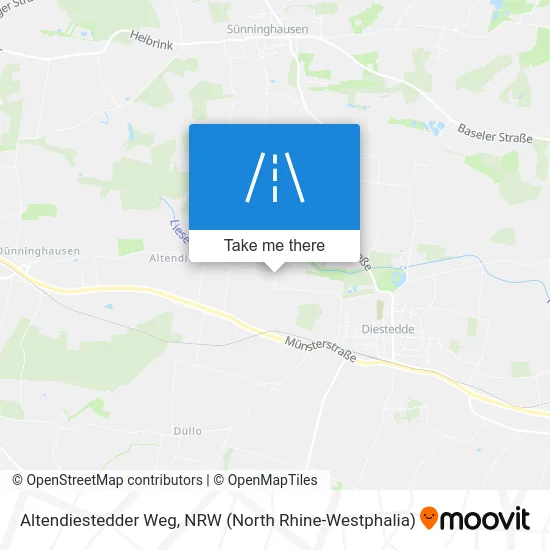 Altendiestedder Weg map