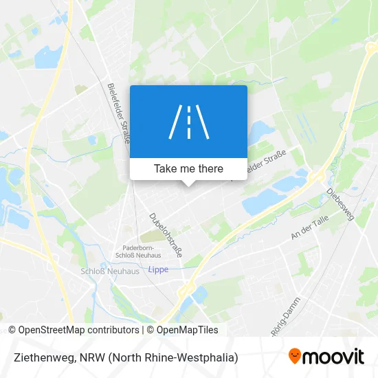 Ziethenweg map