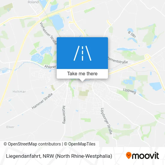 Карта Liegendanfahrt