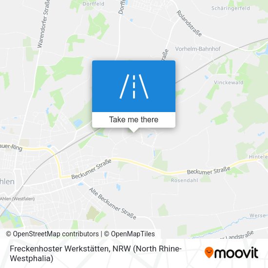 Freckenhoster Werkstätten map
