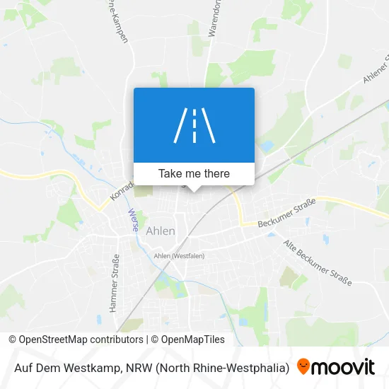 Карта Auf Dem Westkamp
