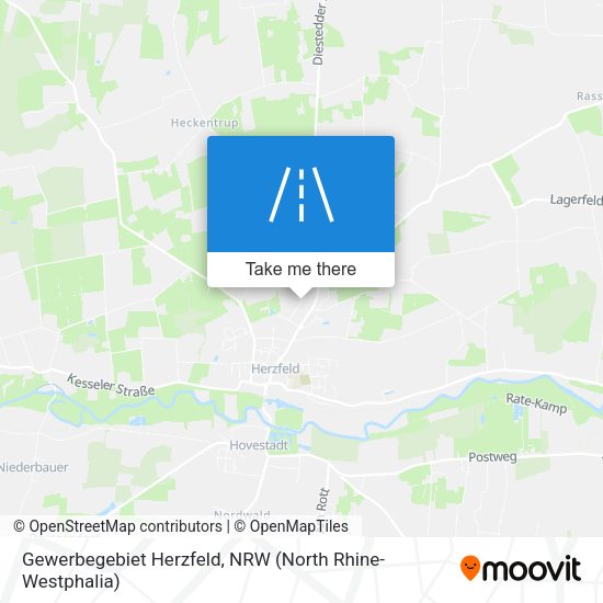Gewerbegebiet Herzfeld map