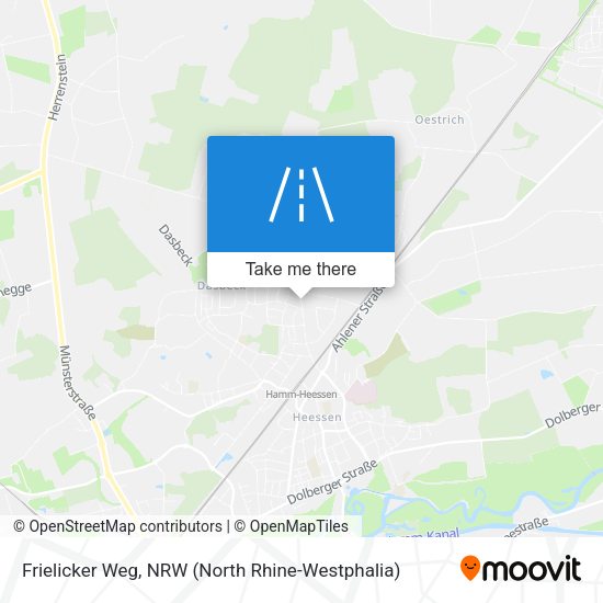 Frielicker Weg map