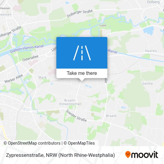Zypressenstraße map