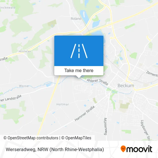 Карта Werseradweg