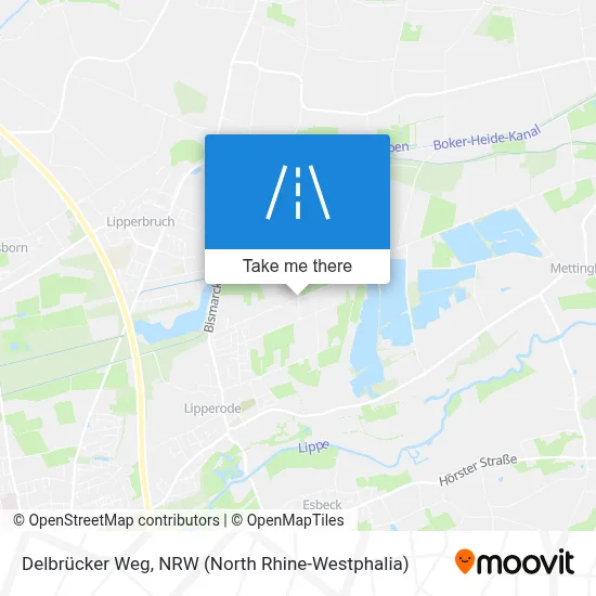 Delbrücker Weg map
