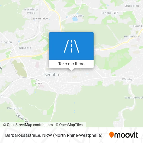 Карта Barbarossastraße