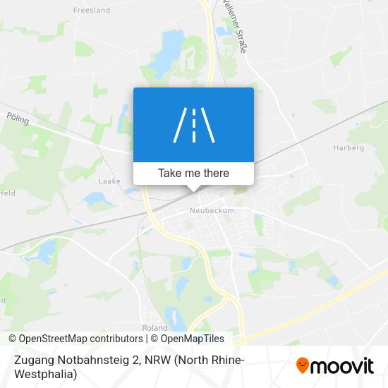Zugang Notbahnsteig 2 map