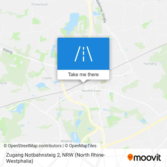 Zugang Notbahnsteig 2 map