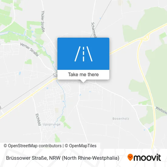 Карта Brüssower Straße