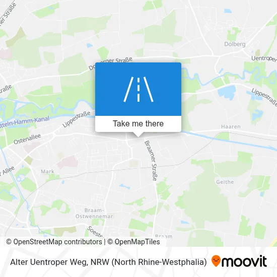 Alter Uentroper Weg map