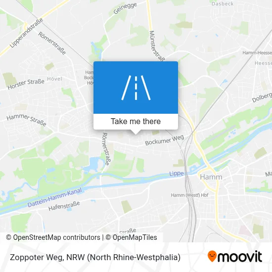Zoppoter Weg map