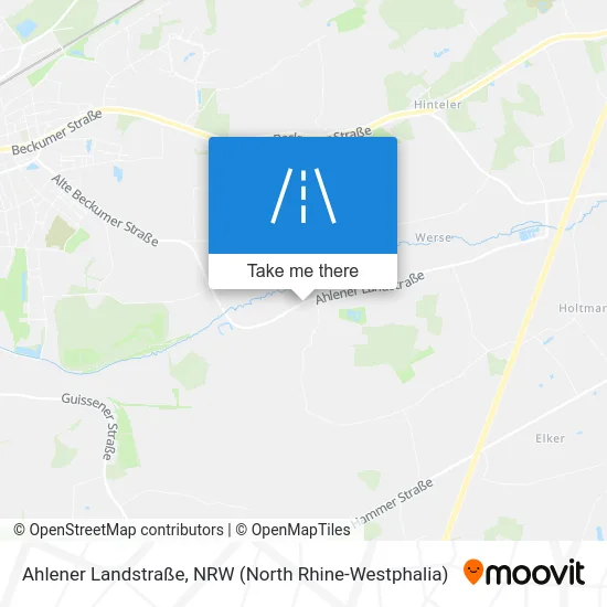 Карта Ahlener Landstraße