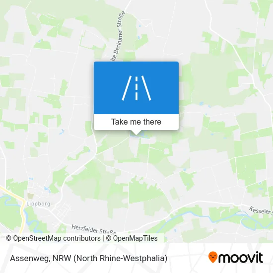 Assenweg map