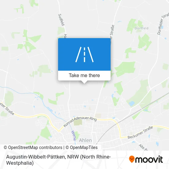 Карта Augustin-Wibbelt-Pättken