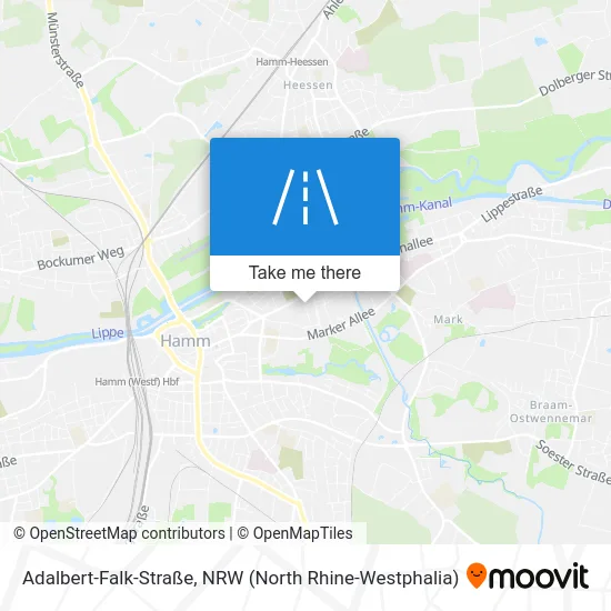 Карта Adalbert-Falk-Straße