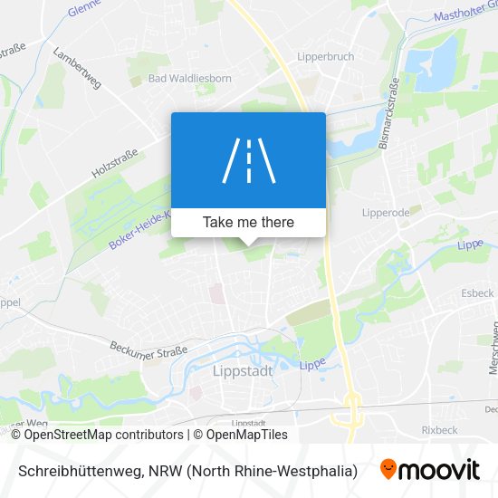 Schreibhüttenweg map