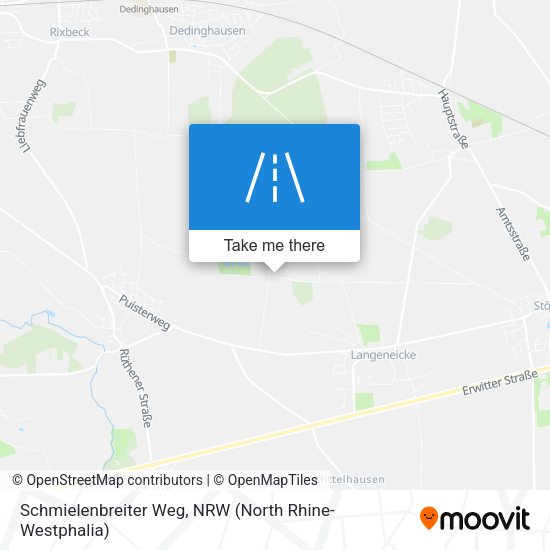 Schmielenbreiter Weg map