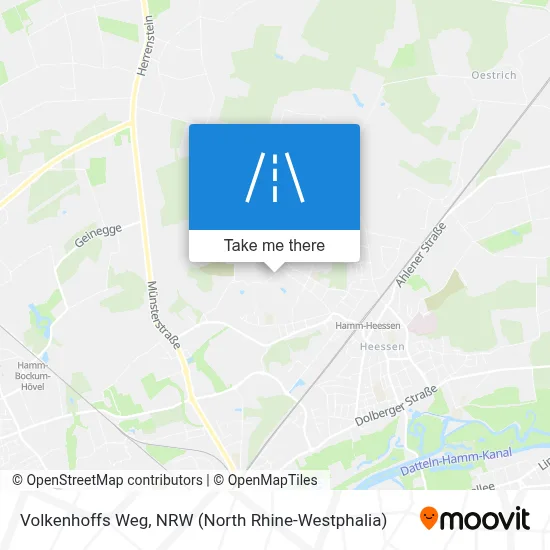 Volkenhoffs Weg map
