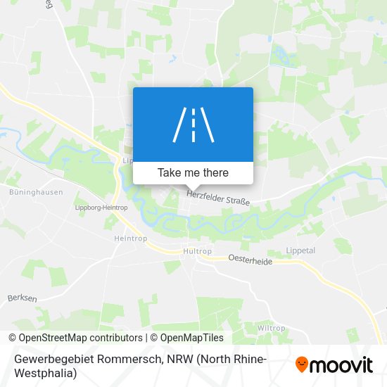 Gewerbegebiet Rommersch map