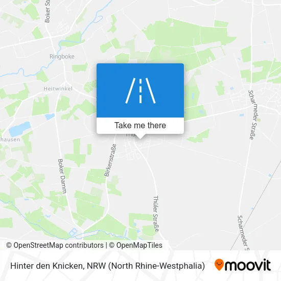 Карта Hinter den Knicken