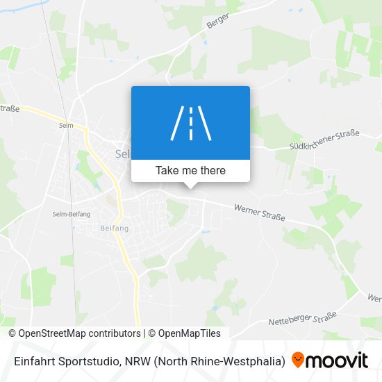 Einfahrt Sportstudio map