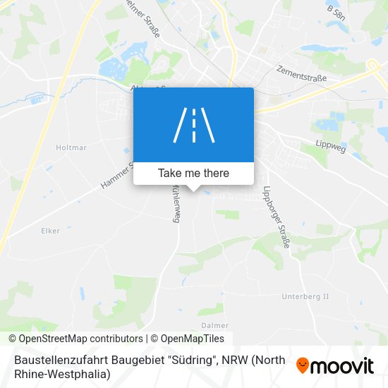 Baustellenzufahrt Baugebiet "Südring" map