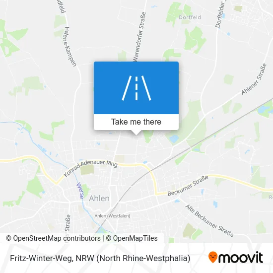 Fritz-Winter-Weg map