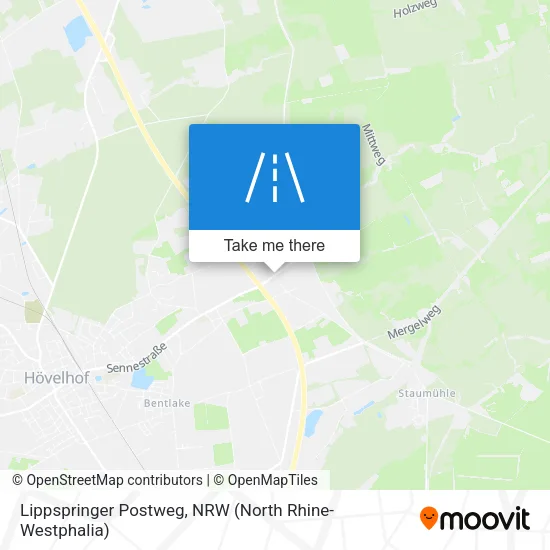 Карта Lippspringer Postweg