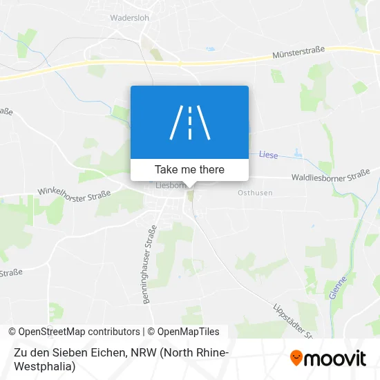 Zu den Sieben Eichen map