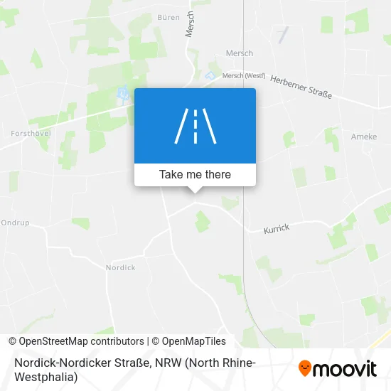 Nordick-Nordicker Straße map