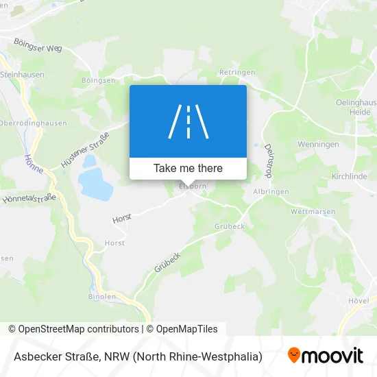 Карта Asbecker Straße