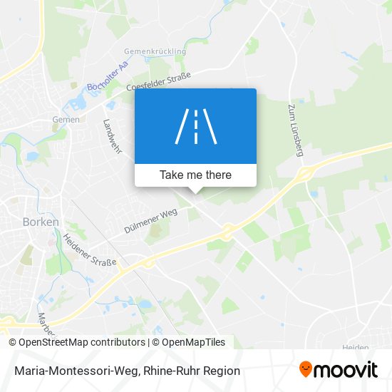 Maria-Montessori-Weg map