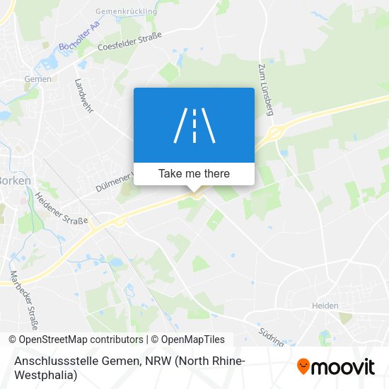 Anschlussstelle Gemen map