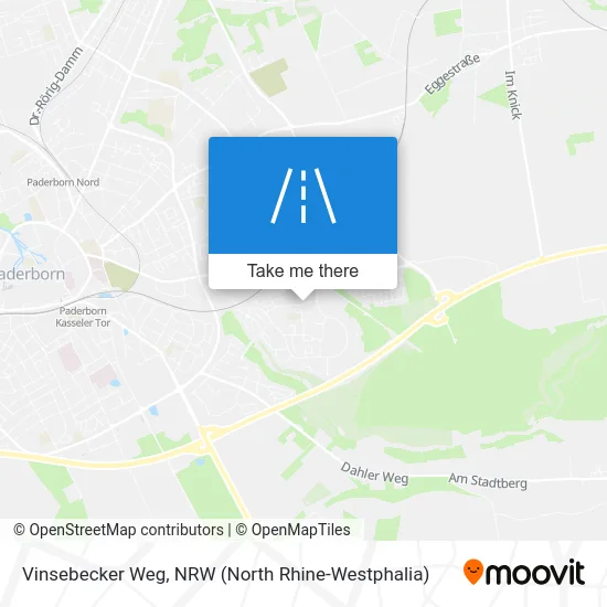 Карта Vinsebecker Weg