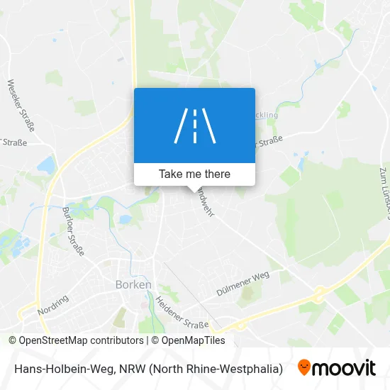 Hans-Holbein-Weg map