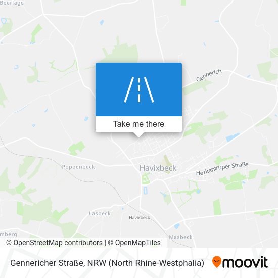Gennericher Straße map