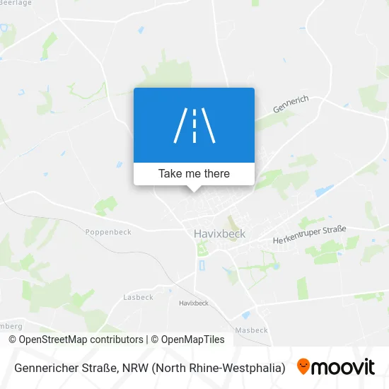 Карта Gennericher Straße