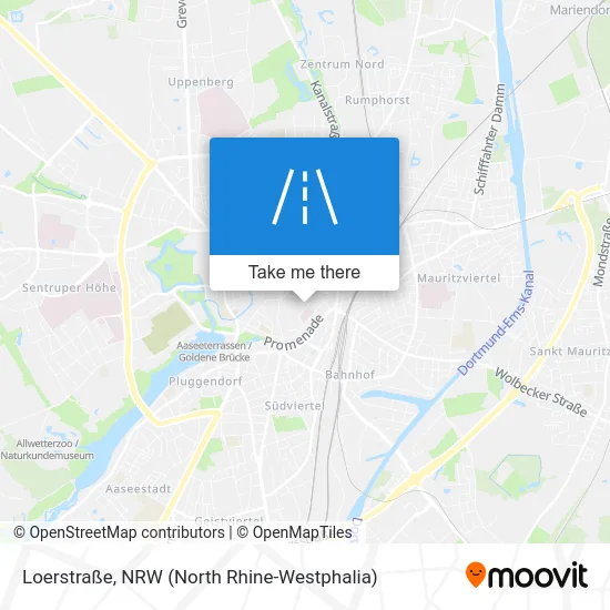 Карта Loerstraße