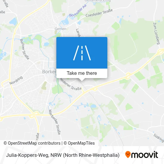 Julia-Koppers-Weg map