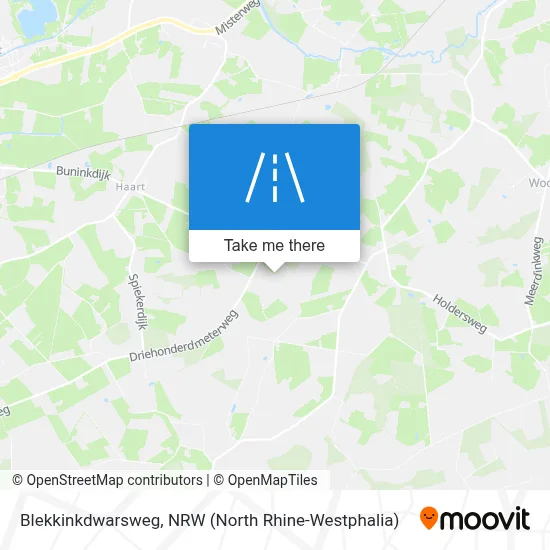 Blekkinkdwarsweg map