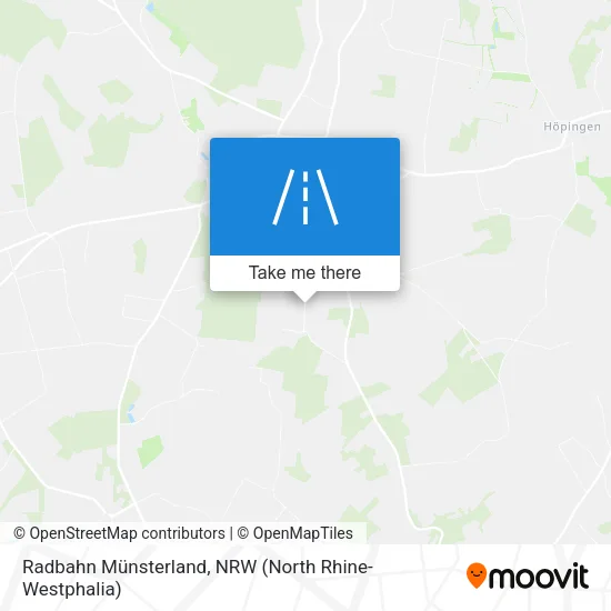 Карта Radbahn Münsterland