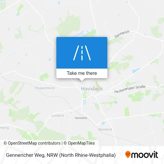 Карта Gennericher Weg