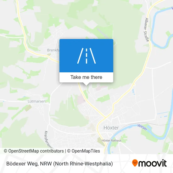 Bödexer Weg map