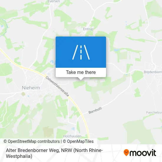 Alter Bredenborner Weg map