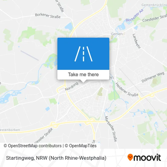 Карта Startingweg