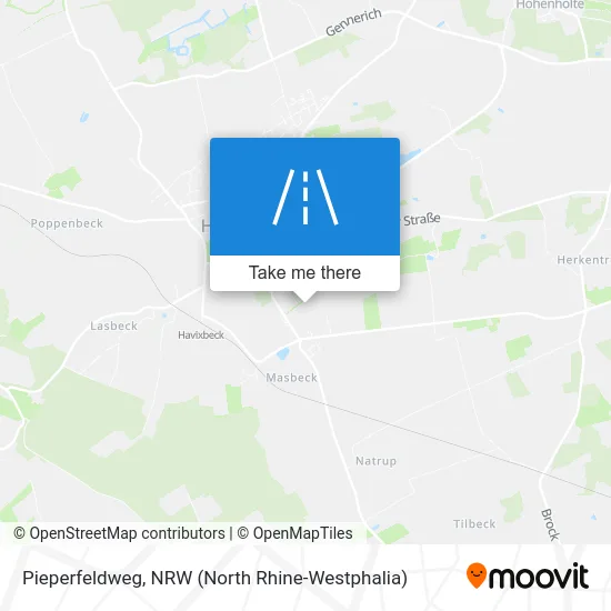 Pieperfeldweg map